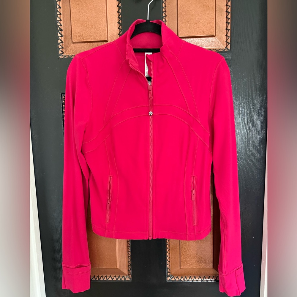 Lululemon Raspberry Couli Cropped Define Nulu Jacket